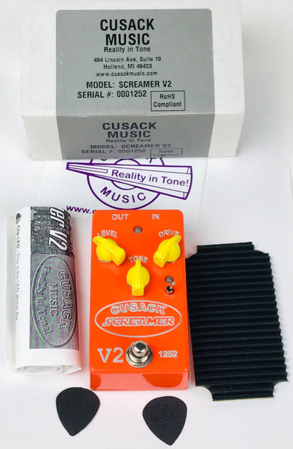 Cusack Music Screamer V2, brand new, old stock with etched graphics!