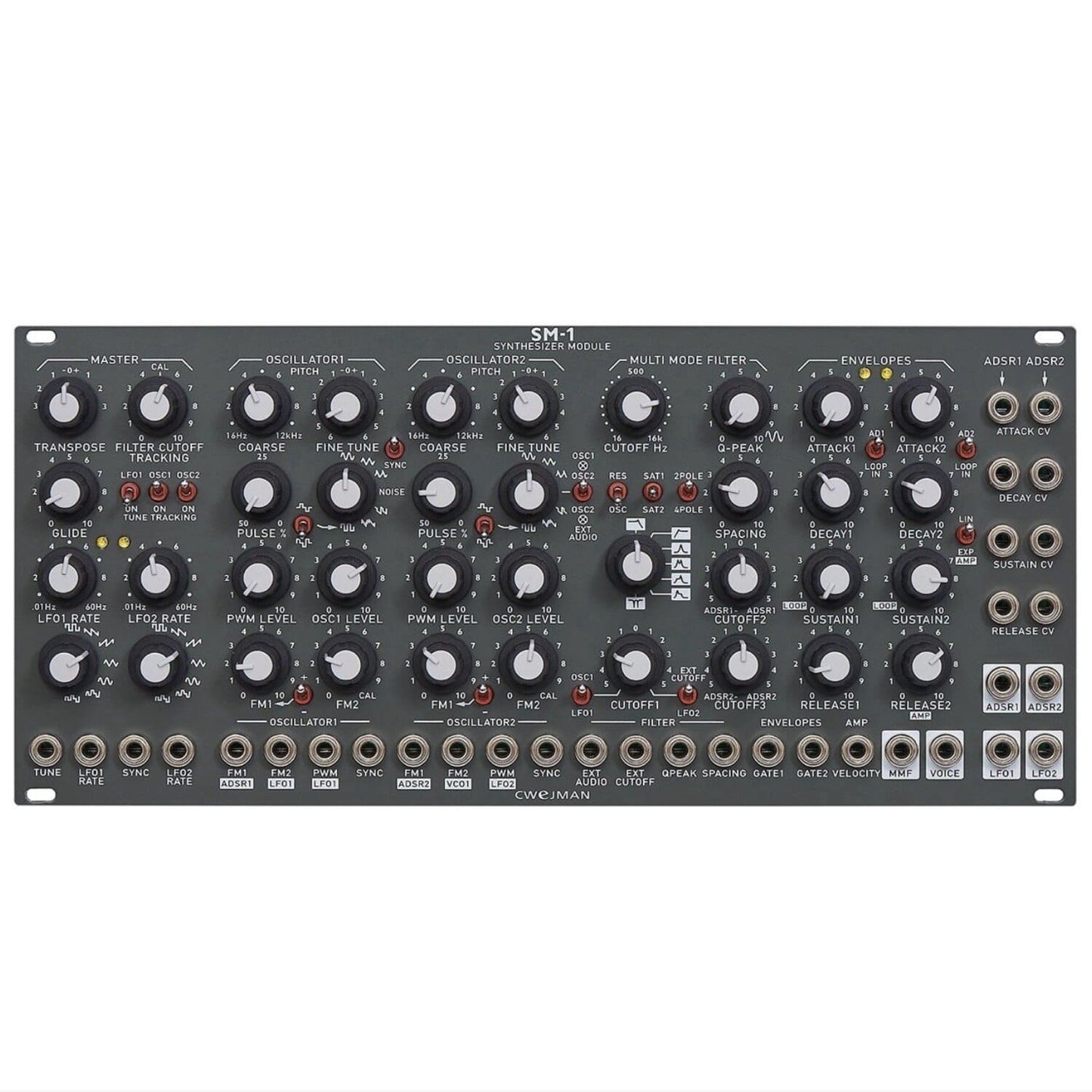 Cwejman SM-1 synth module, grey