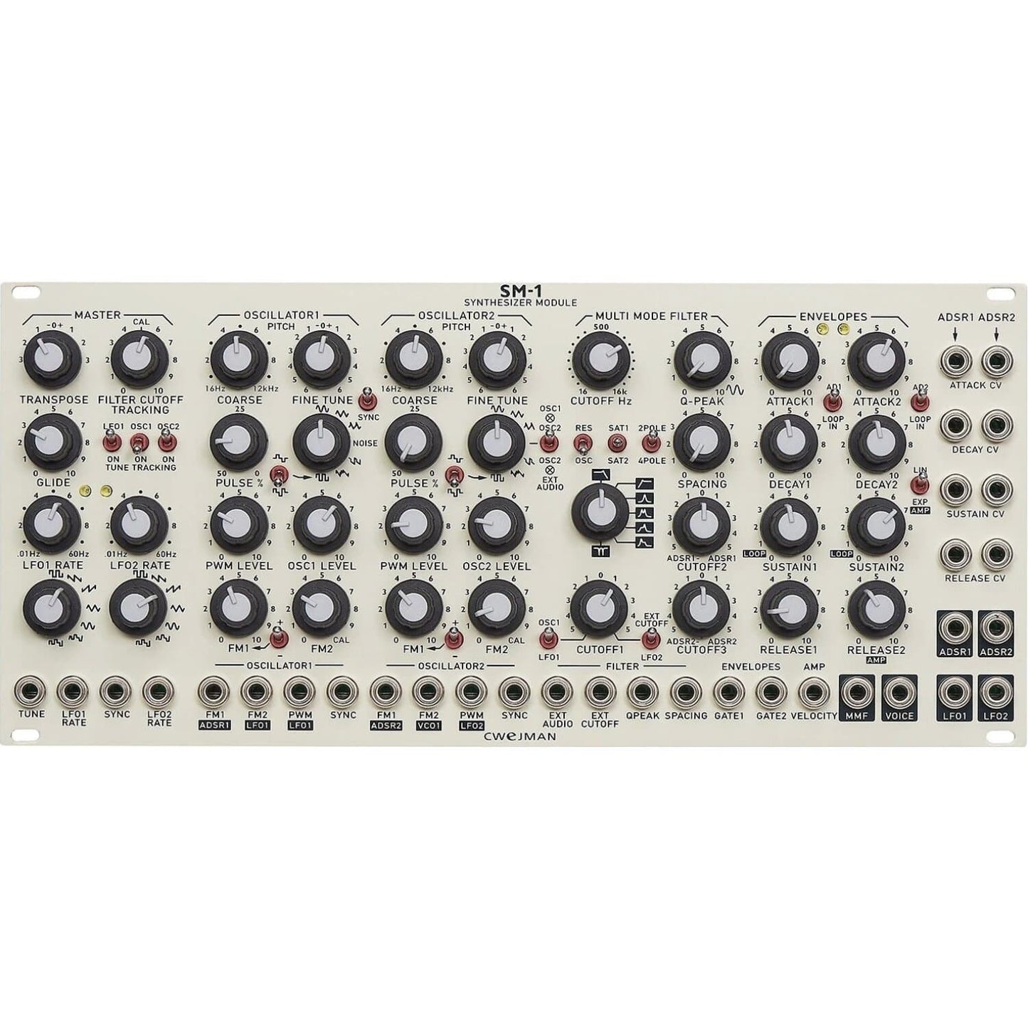 Cwejman SM-1 synth module, white