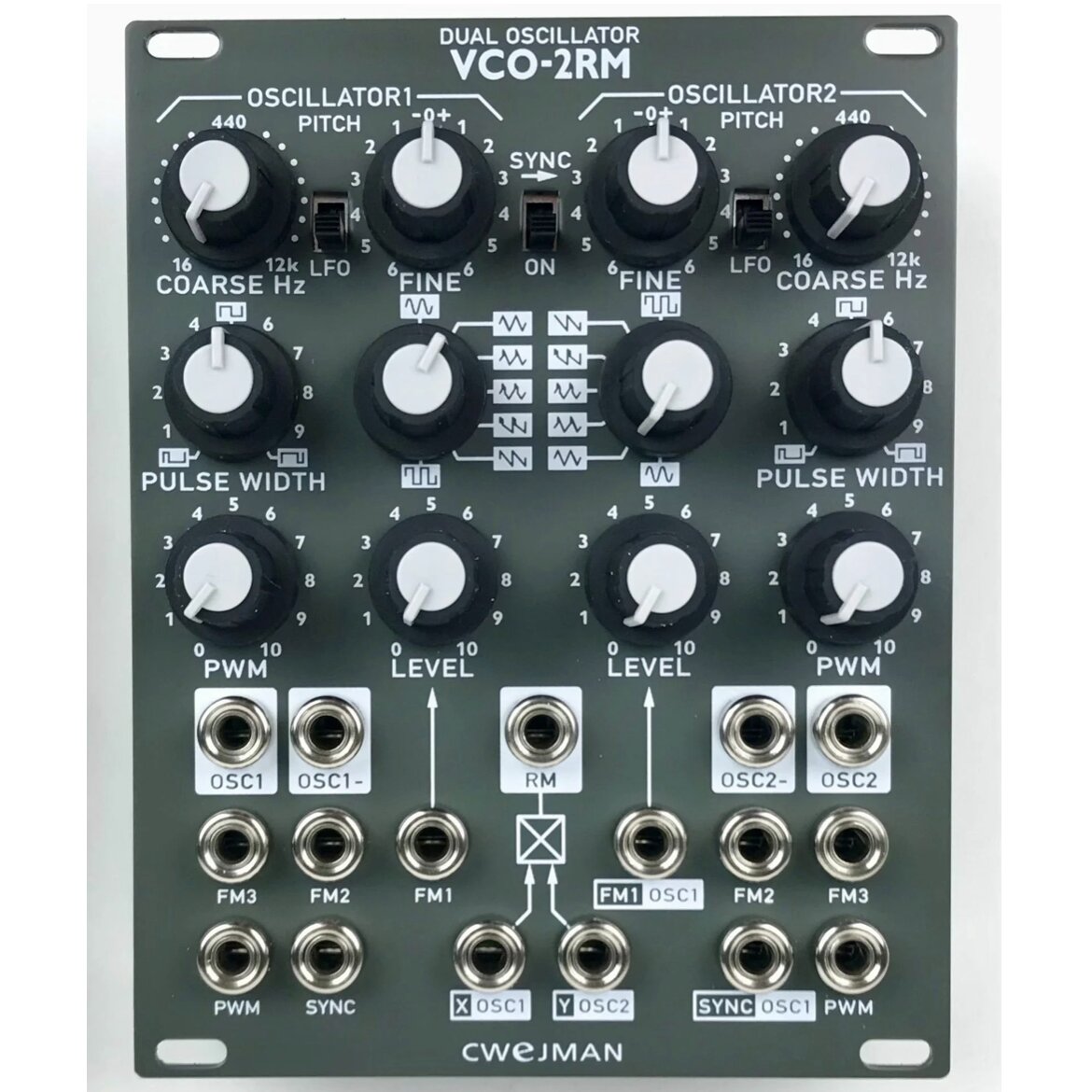 Cwejman VCO-2RM Dual-Oscillator, grey