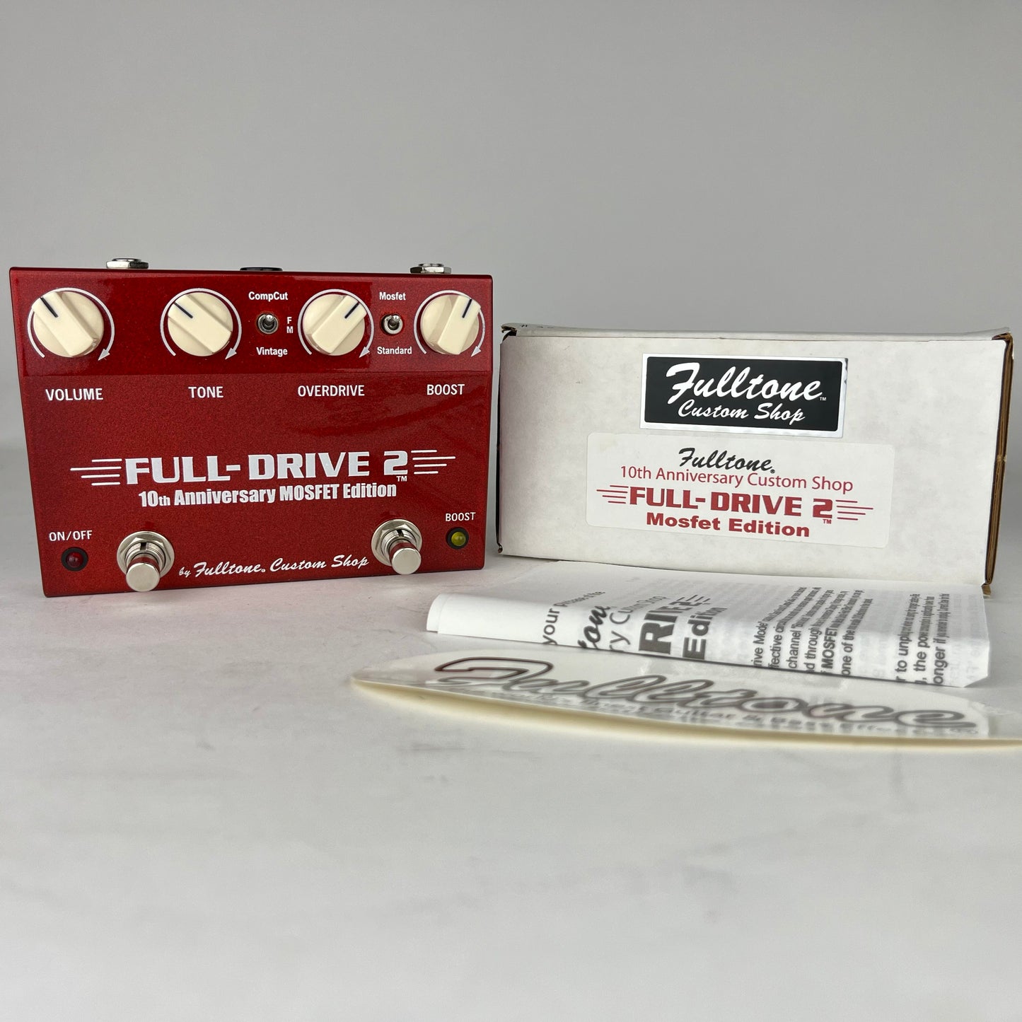 Fulltone Full-Drive 2 10th Anniversary MOSFET, Brand New Old Stock (NOS)