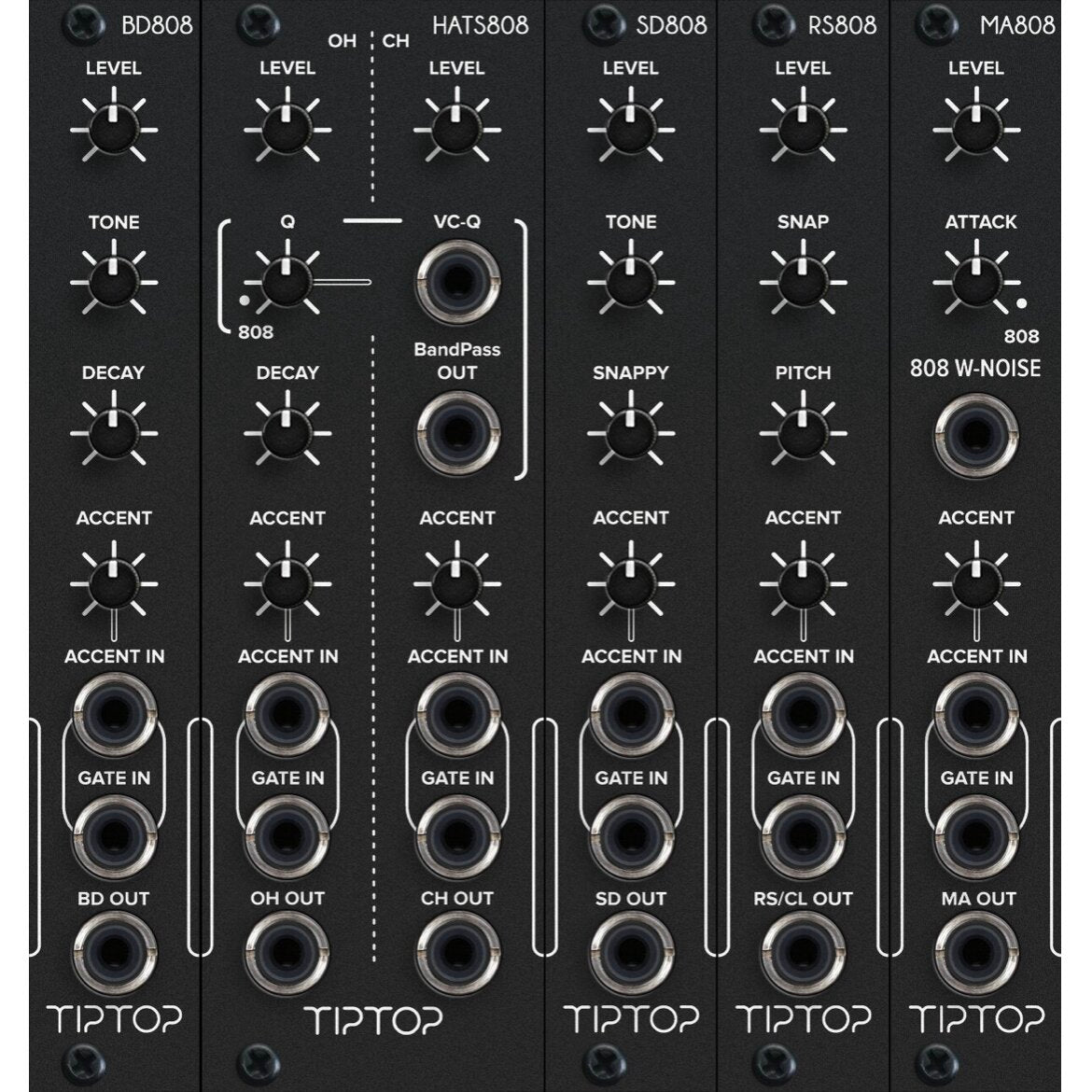 Tiptop Audio 808 Bundle, Black