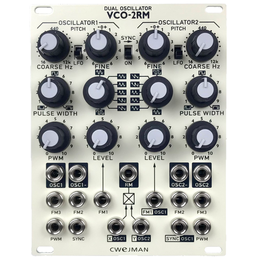 Cwejman VCO-2RM Dual-Oscillator, eggshell white