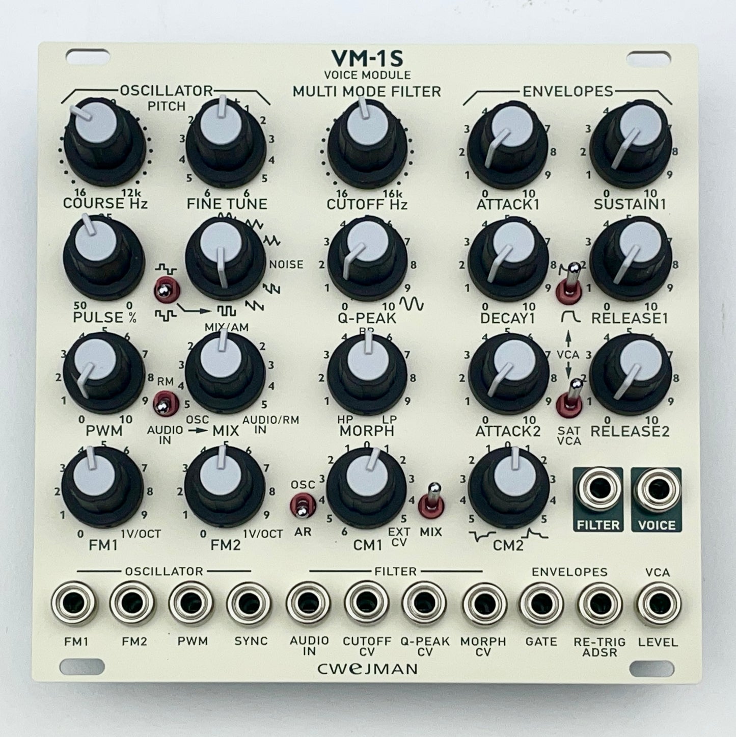 Cwejman VM-1s Voice Module, White