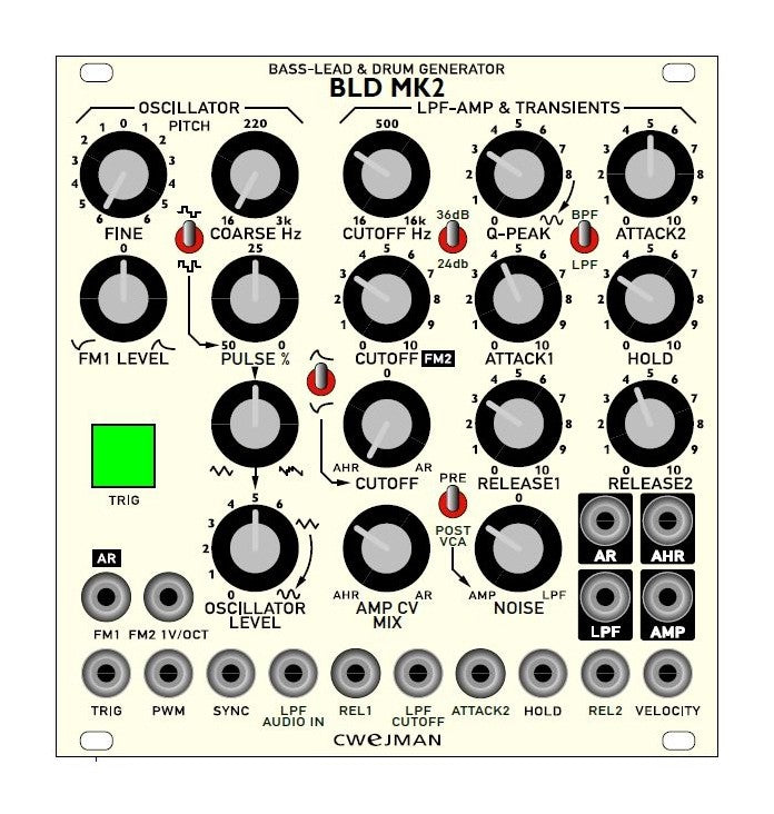 Cwejman BLD-2 Bass-Lead And Drum Generator – Big City Music